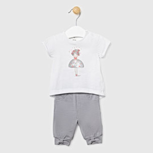 SET 2PZ TSHIRT E PANTALONE CAPRI ROMANTICO