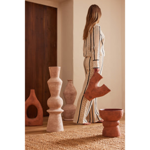 J-Line Cache-pot Nana céramique - rouille - large