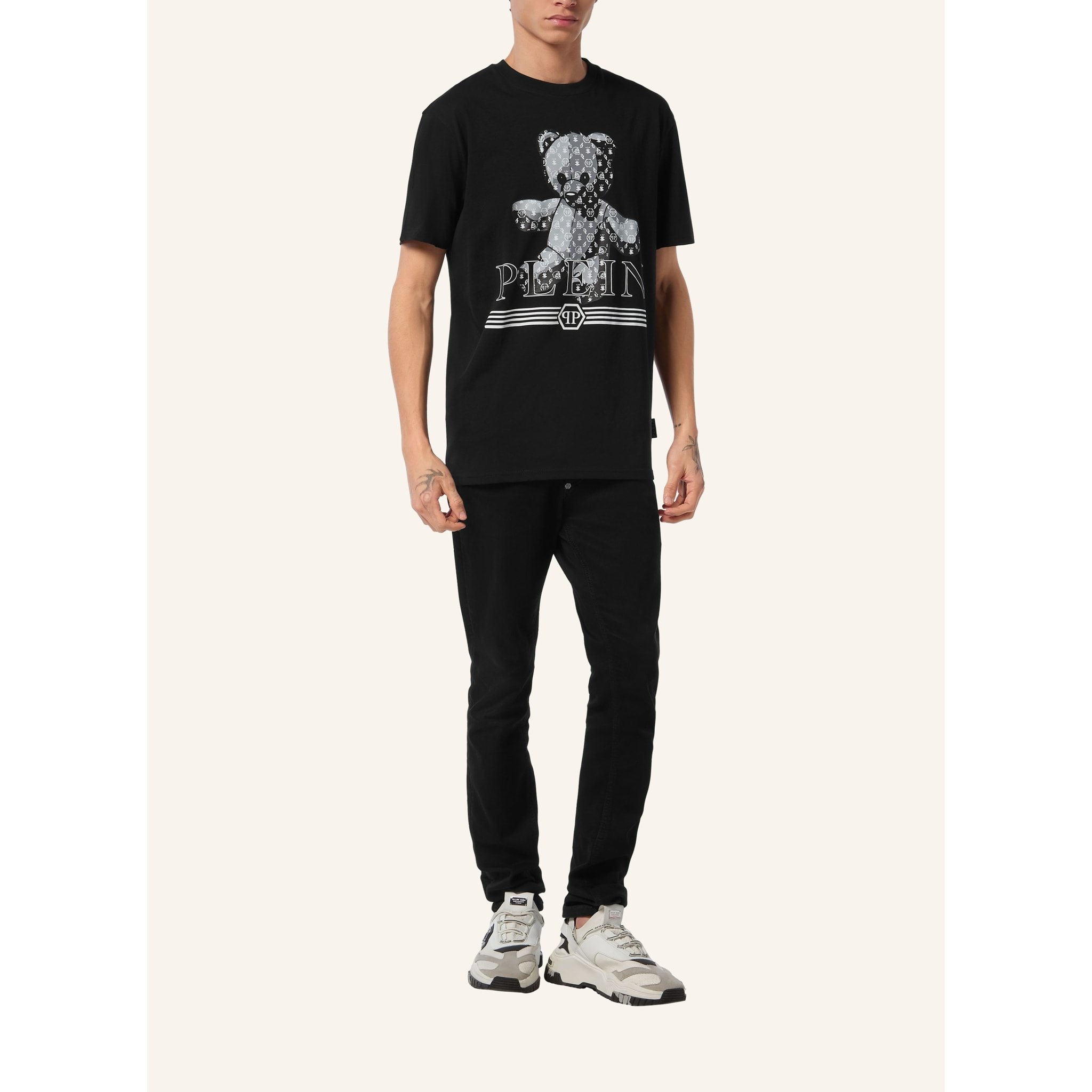 PHILIPP PLEIN Camiseta Cuello Redondo MONOGRAM