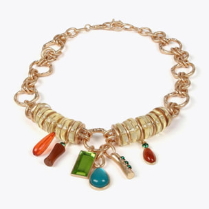 Collana elementi acrilici colorati