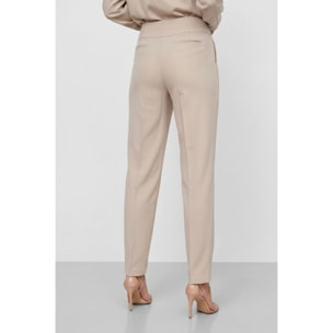 Kocca - Pantalone da donna a vita alta con pieghe in viscosa Donna