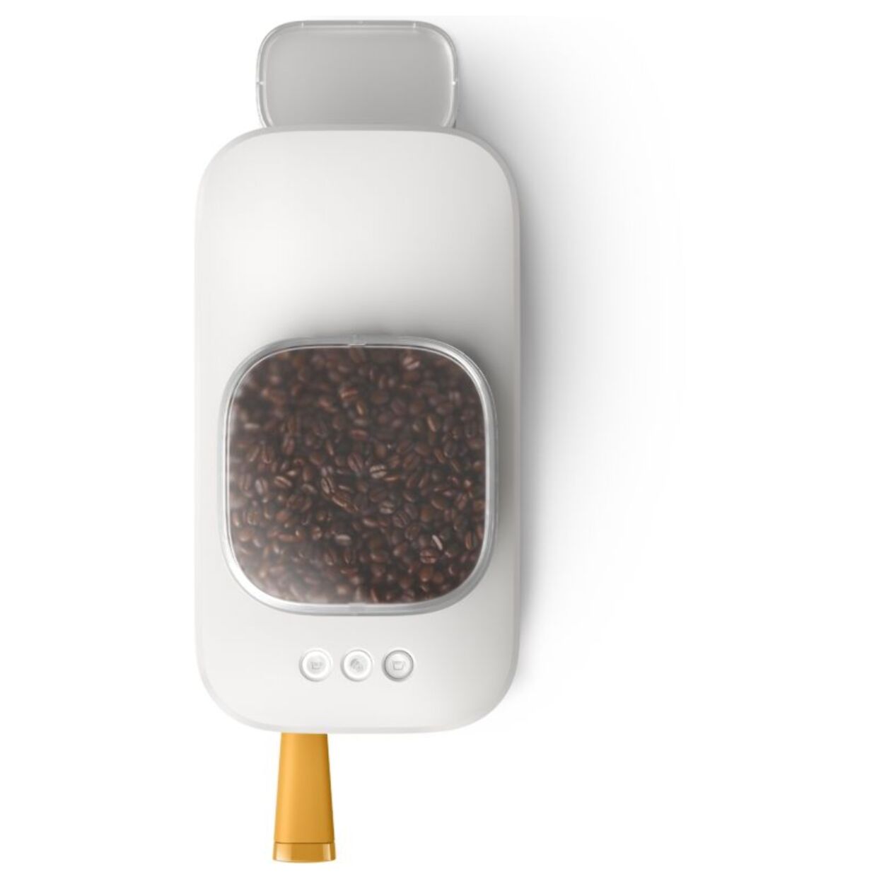 Machine à expresso PHILIPS Baristina BAR300/03 cafetière à grain Blanche + Porte-filtre jaune mangue