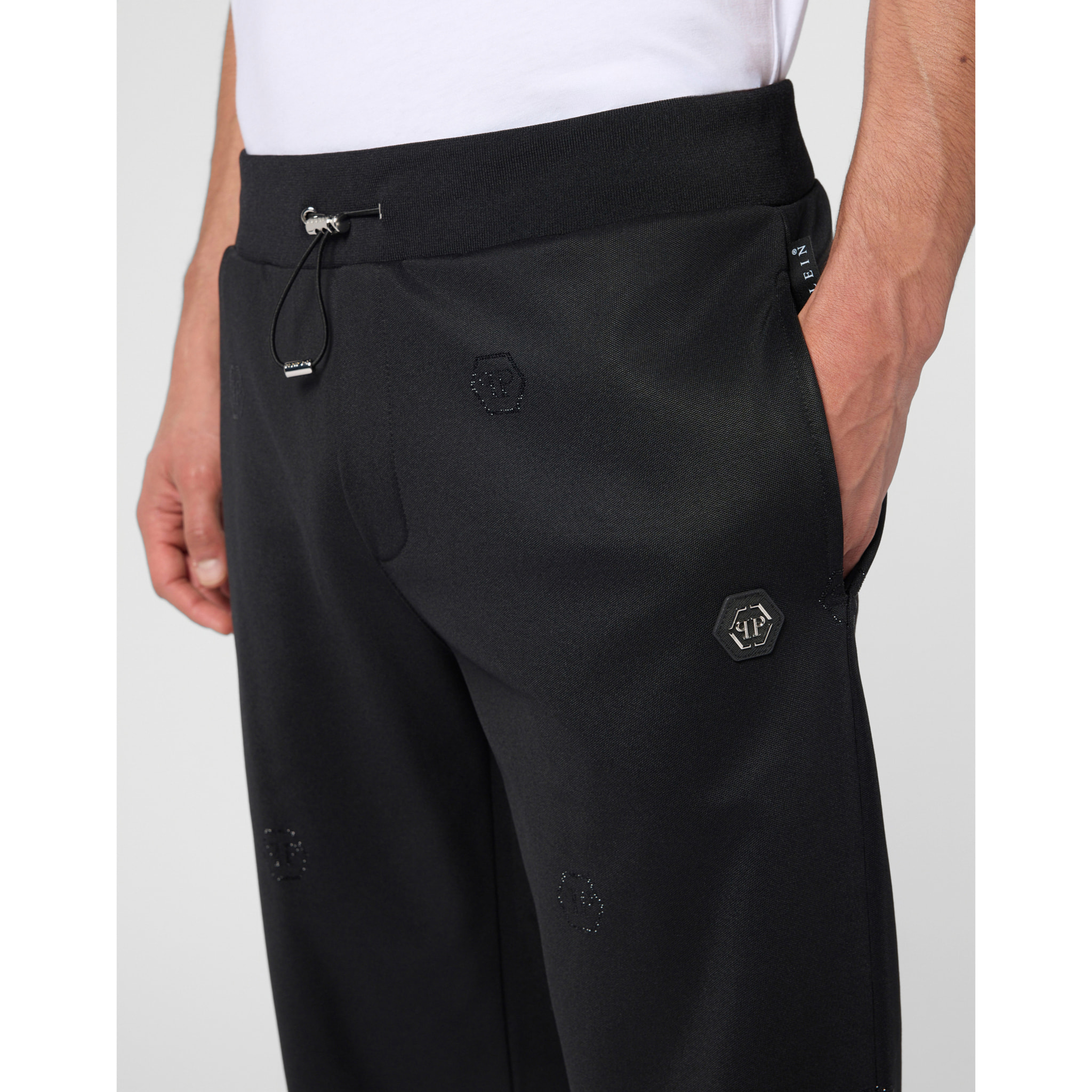 PHILIPP PLEIN Tracksuit Trousers Monogram Stones Monogram