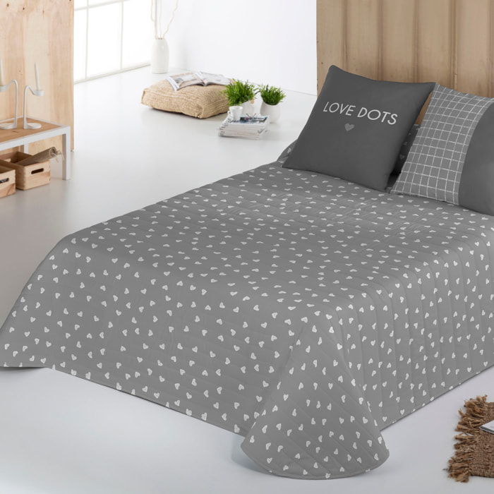 Popcorn - Colcha Bouti Estampada - 100% Algodón - 70 gr/m² - Love Dots