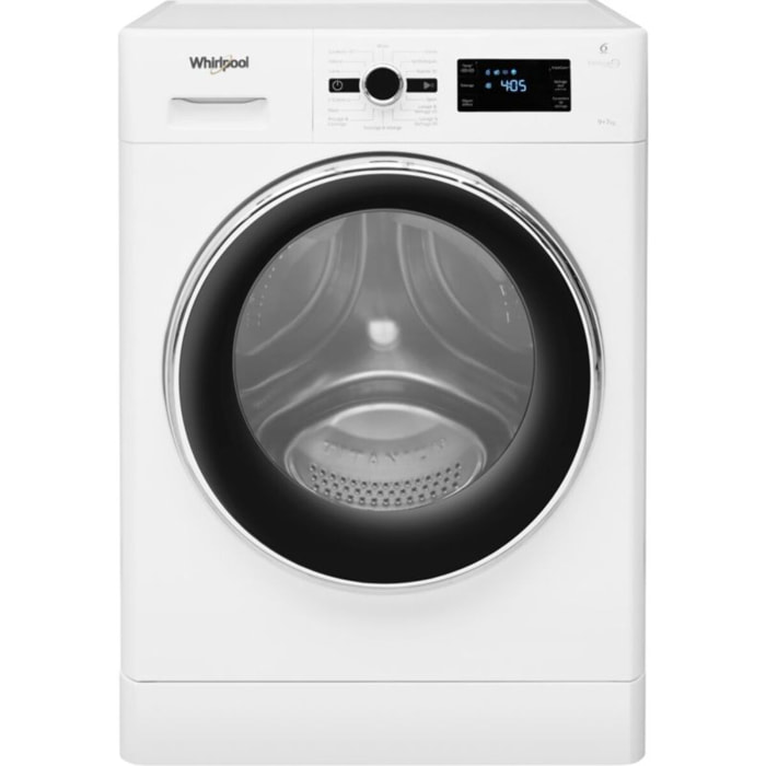 Lave linge séchant hublot WHIRLPOOL FWDG97168BXFR