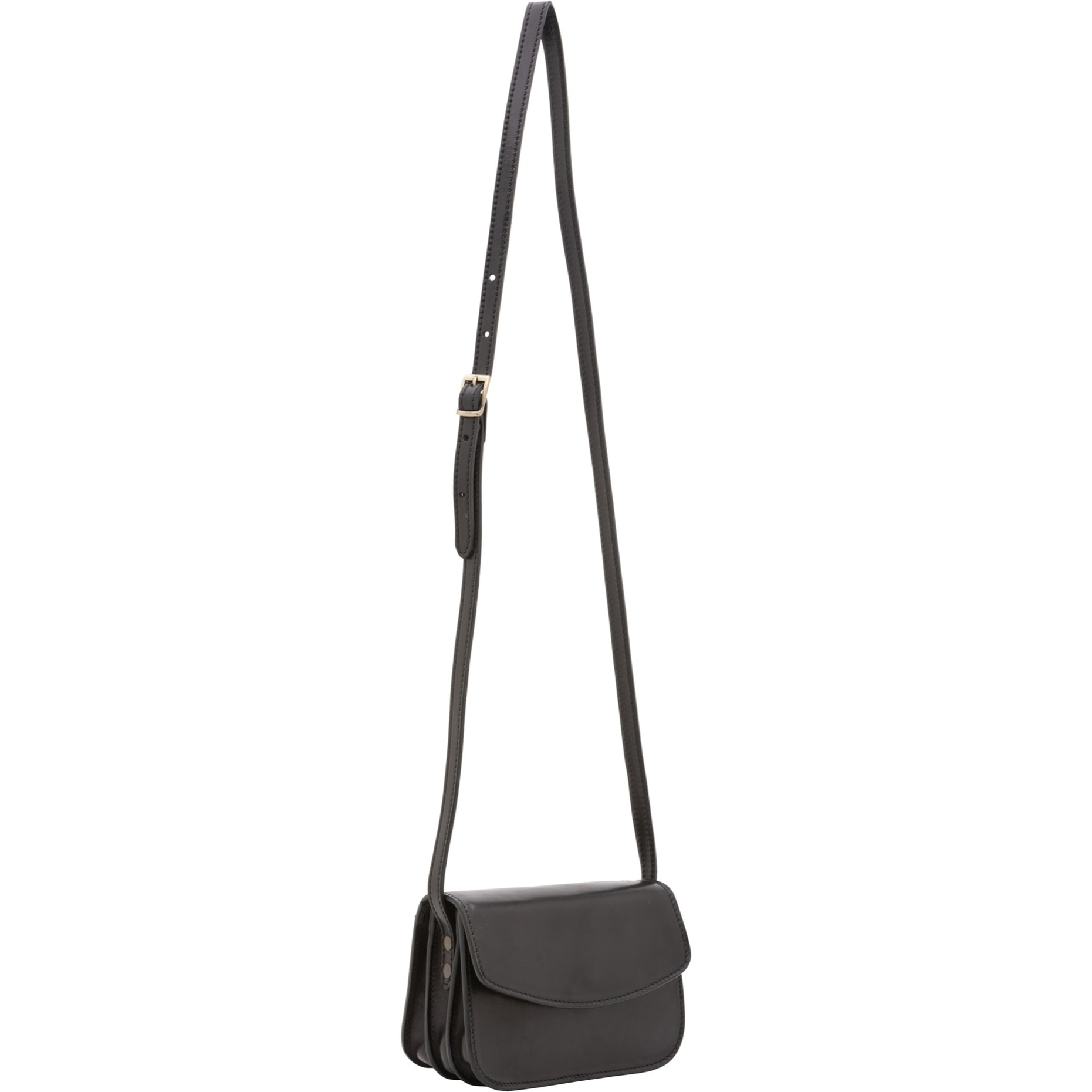 Borsa a tracolla da donna - Modello False - Vera pelle - 19.0 x 13.0 x 9.5 cm
