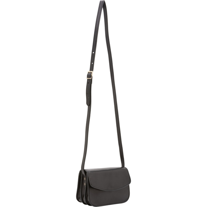 Borsa a tracolla da donna - Modello False - Vera pelle - 19.0 x 13.0 x 9.5 cm