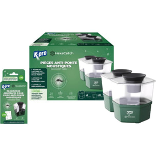 Appareil anti moustique K.PRO de 2 pièges anti-ponte
