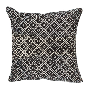 Coussin en coton bleu et noir 45cm WILD
