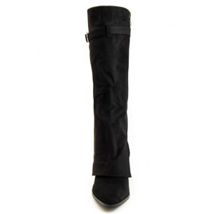 Bota De Tacón - Negro - Altura: 9 Cm