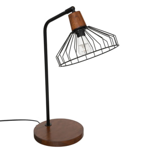 Lampe "Cafe" en métal H47cm noir