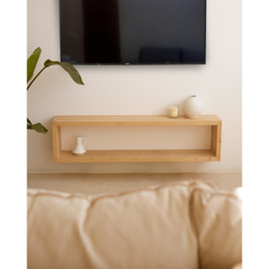 Mueble de TV de madera maciza en tono roble medio de varias medidas