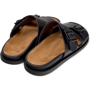 Sandalias - CAMPER Lluc Sandal - Negro - Cuero liso