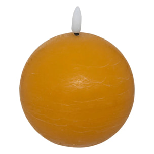 Bougie boule LED Molia D.10cm jaune