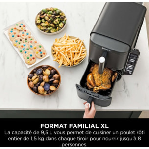 Friteuse sans huile NINJA Double Stack XL 9,5 L SL451EU