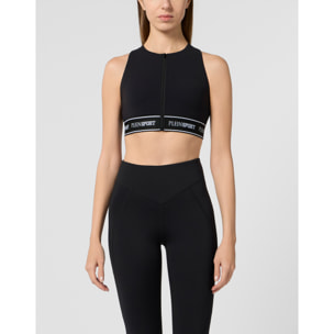 PLEIN SPORT Fleece Bra Top