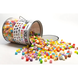 PIX BRIX PIXEL ART BOTES METALICOS 1500 PIEZAS, COLORES SURTIDOS GAMA SUAVE