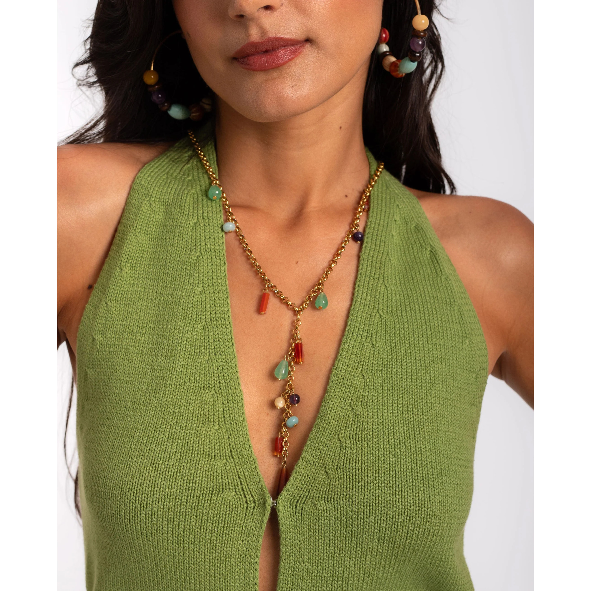 Collar de mujer multicolor