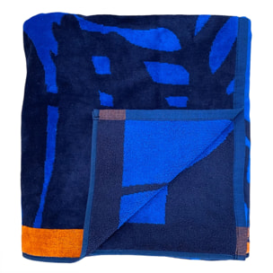 Serviette de plage éponge velours Jacquard - Sunday - 140x180cm - 400g/m²