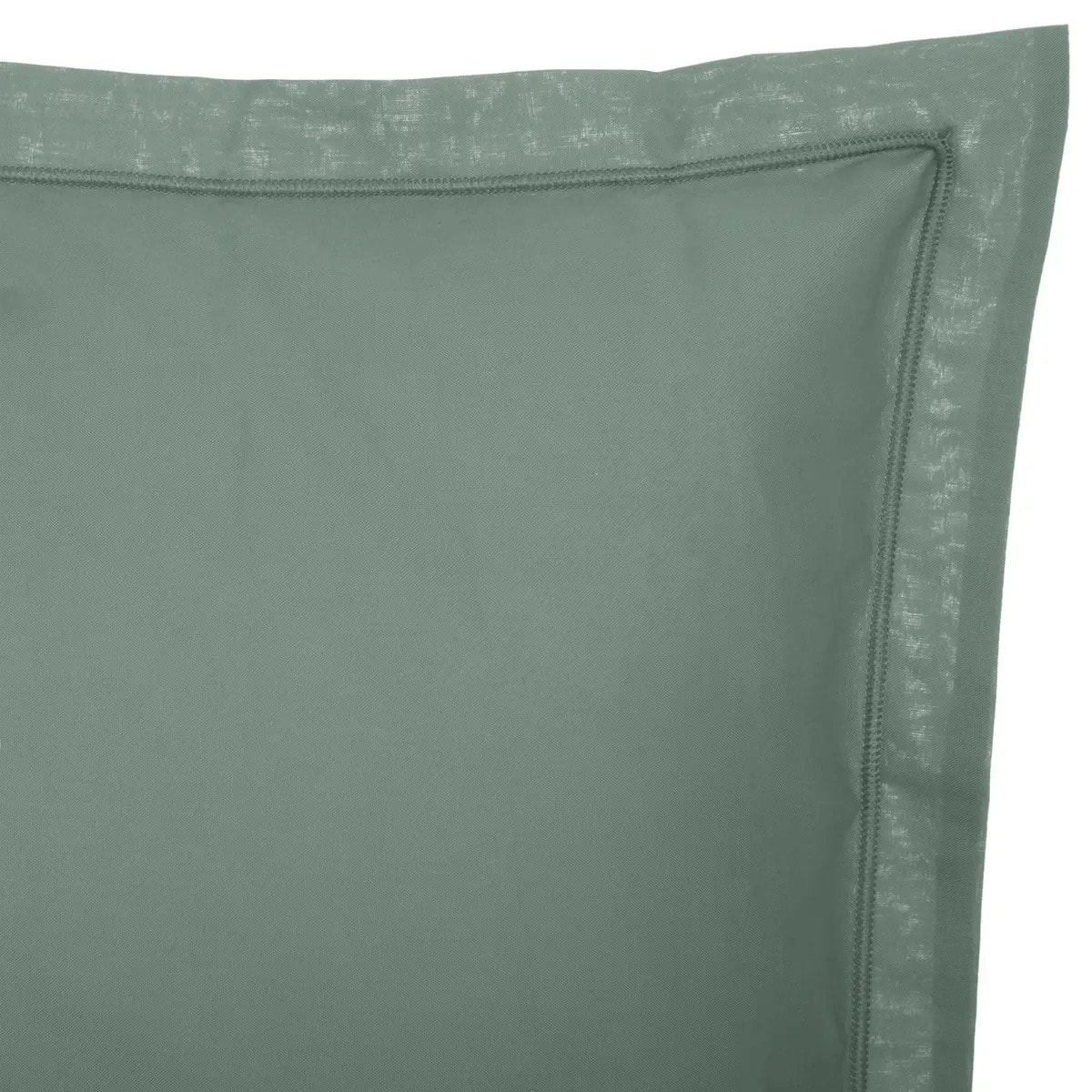 Taie d'oreiller en coton - vert céladon 63x63 cm