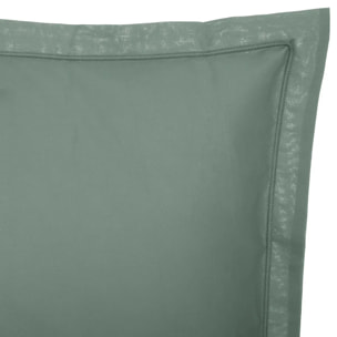 Taie d'oreiller en coton - vert céladon 63x63 cm