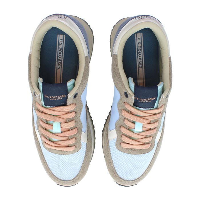 U.S. Polo Assn. - Sneakers SACHA002W4ST1 in camoscio per donna