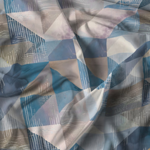 PARURE COPRIPIUMINO RIVER SINGOLO SEPIK BLUE