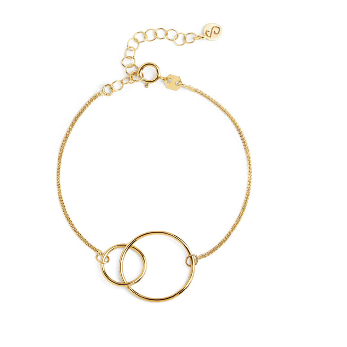 Pulsera Sister Plata Baño Oro