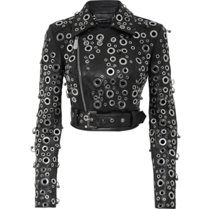 PHILIPP PLEIN Biker de cuero
