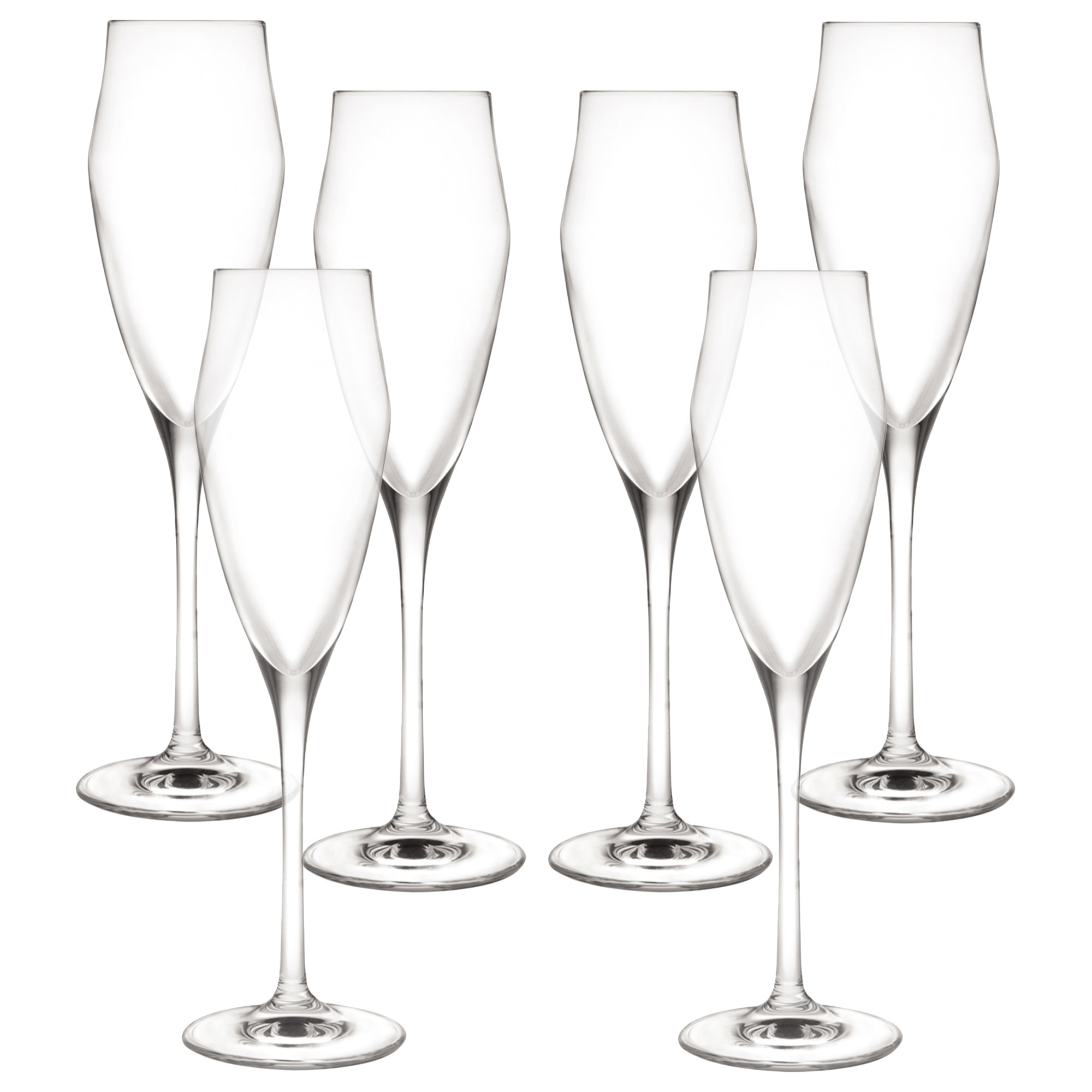 Set 6 copas flauta 18,2 cl cristal Masterpro