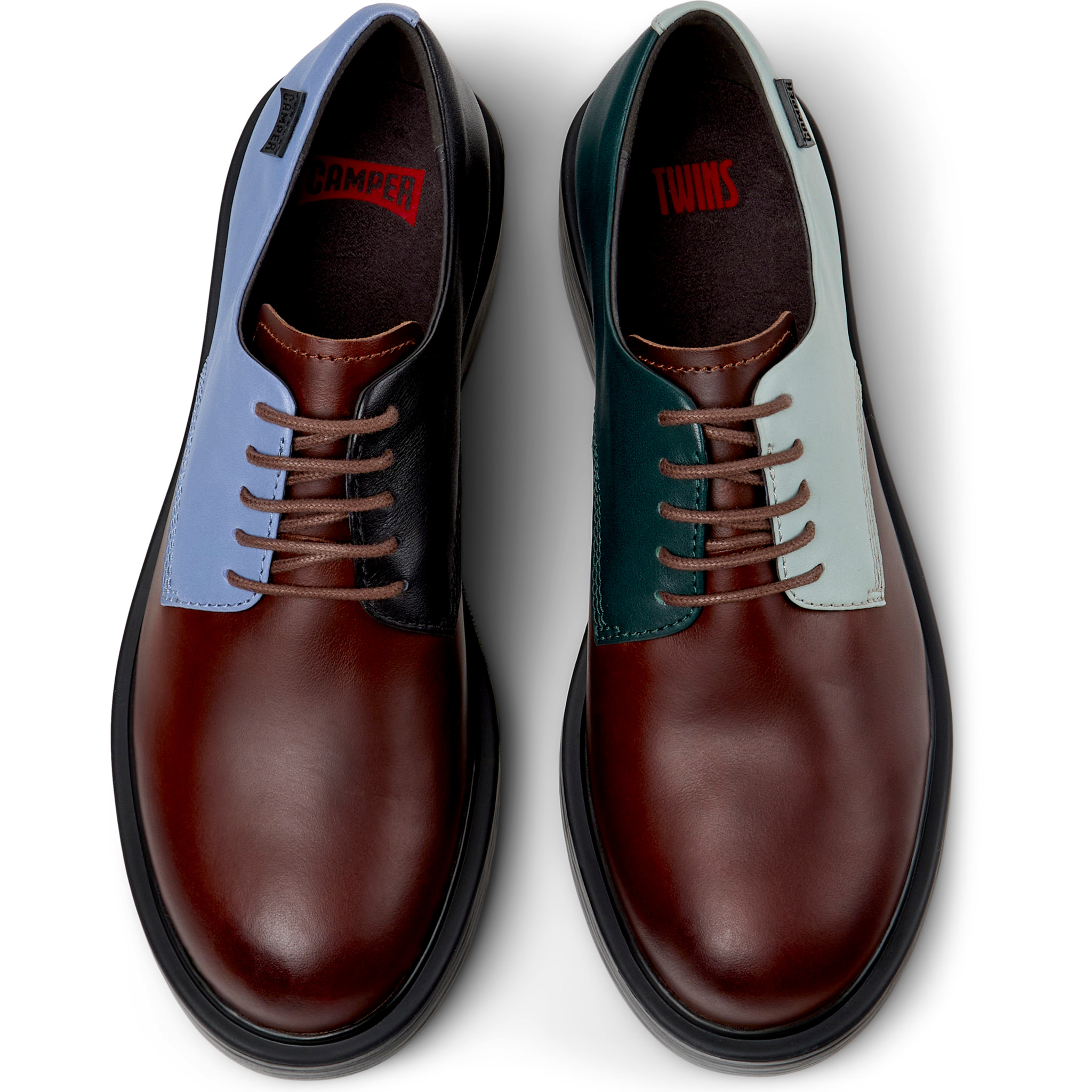 Zapatos de cordones - CAMPER Dean Twins - Multicolor - Cuero liso
