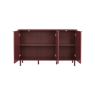 Buffet décor bois et métal 3 portes 120cm ELLIE