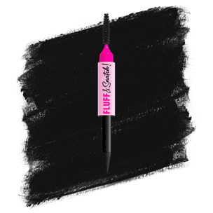 NYX Professional Makeup Fluff & Snatch Crayon Sourcil Précision Effet Poudré BLACK