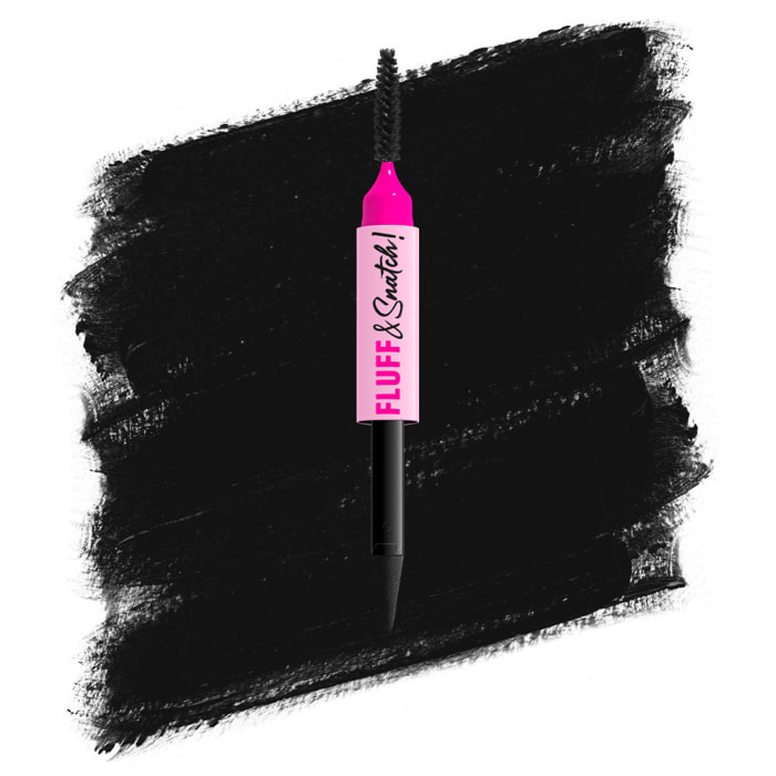 NYX Professional Makeup Fluff & Snatch Crayon Sourcil Précision Effet Poudré BLACK