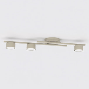Lampada da soffitto FRAGMENT in acciaio beige