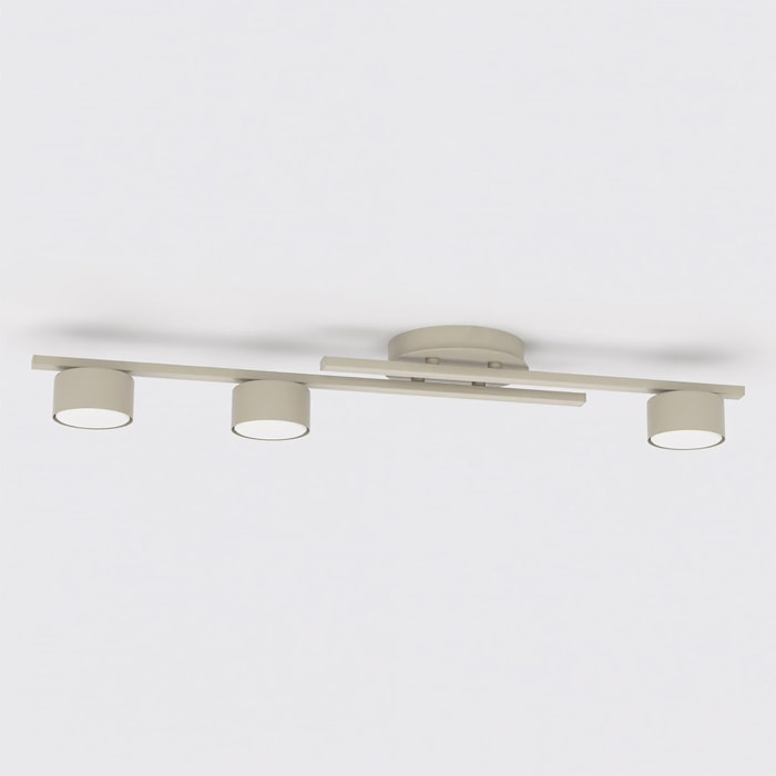 Lampada da soffitto FRAGMENT in acciaio beige