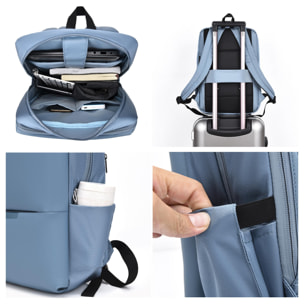 DAM Mochila para Laptop. 30x15x43 Cm. Color: Gris