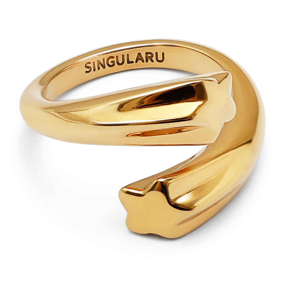 Anillo Abbraccio Stars Acero Baño Oro