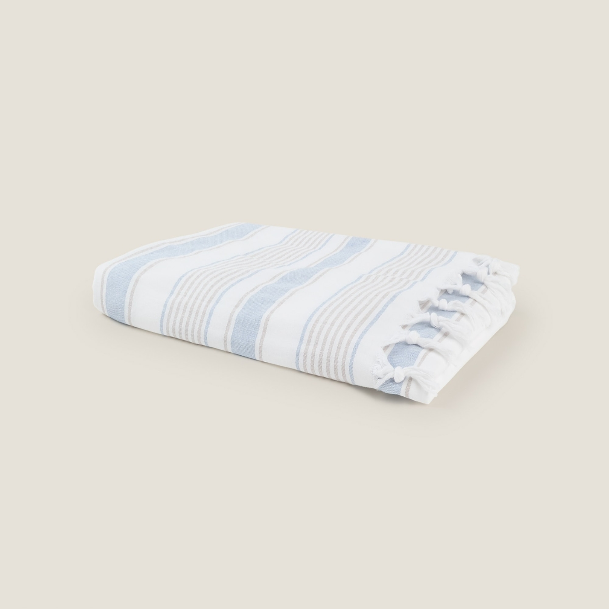 Toalla pareo algodón rayas Jorne color azul