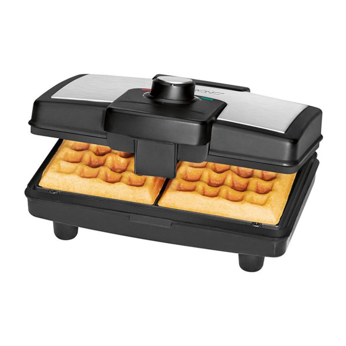 Gaufrier réversible appareil à croque monsieur 2 en 1 noir Family Waffles