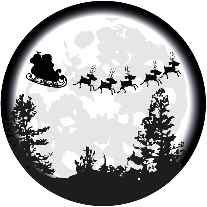 Sticker Noël au claire de la lune - Autocollants stickers adhésifs noël - décoration fêtes