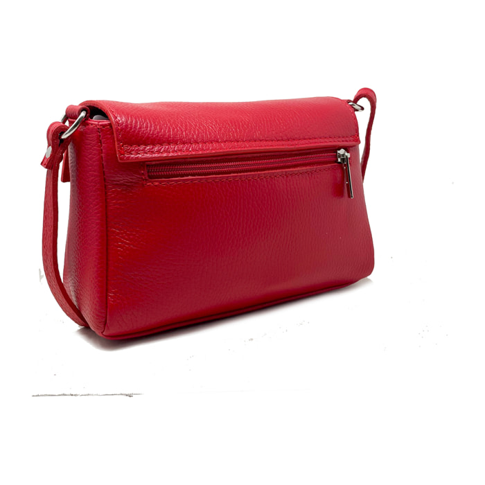 Borsetta a Tracolla Clutch in Vera Pelle Made in Italy