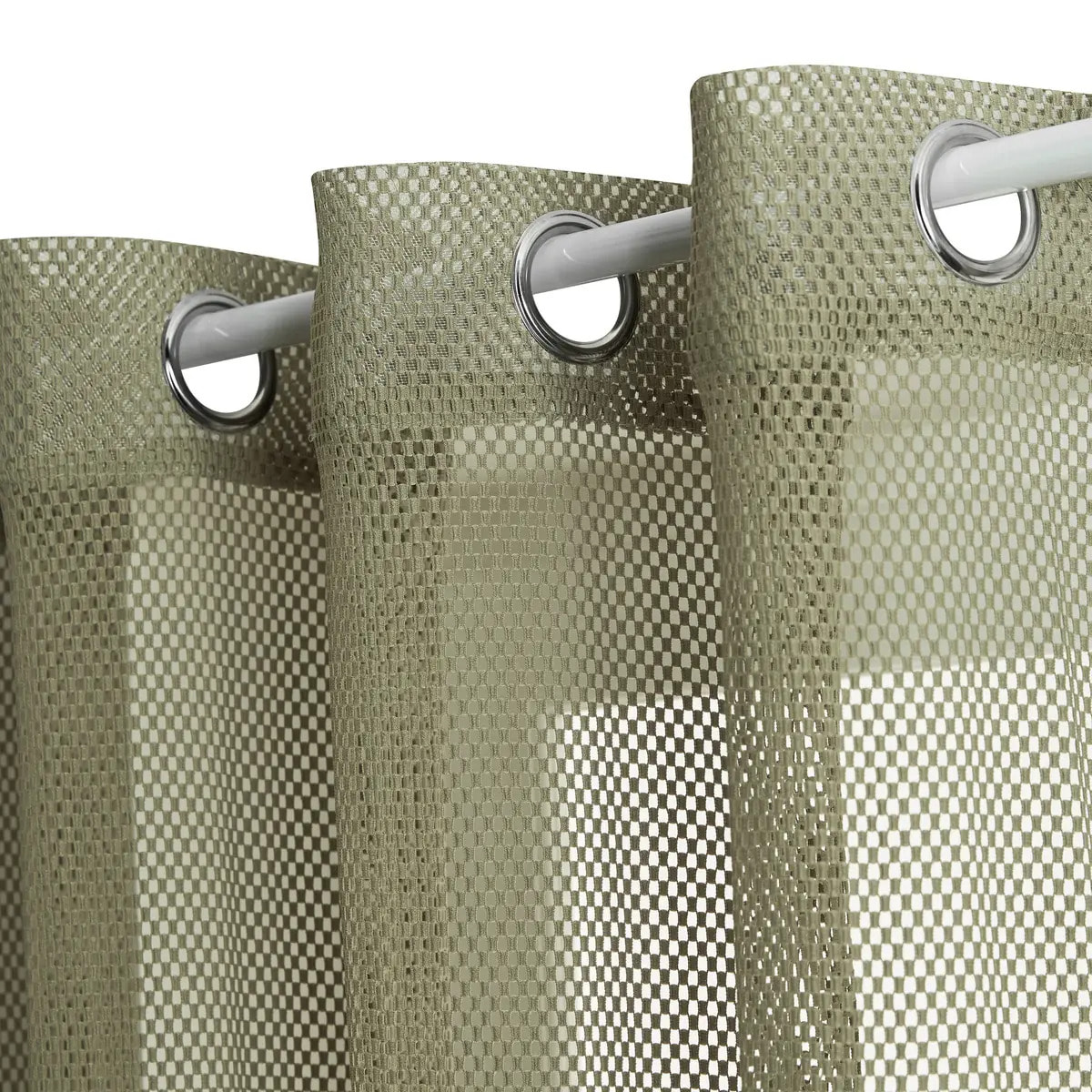 Voilage Zina 140x240cm vert kaki