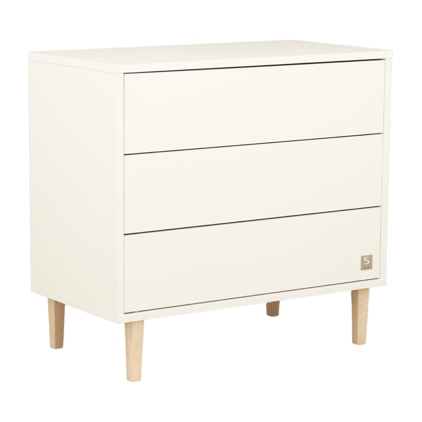 Commode 3 tiroirs pieds bois