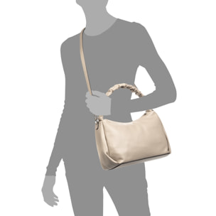 Amatrice bolso de hombro mujer. Piel auténtica Dollaro.