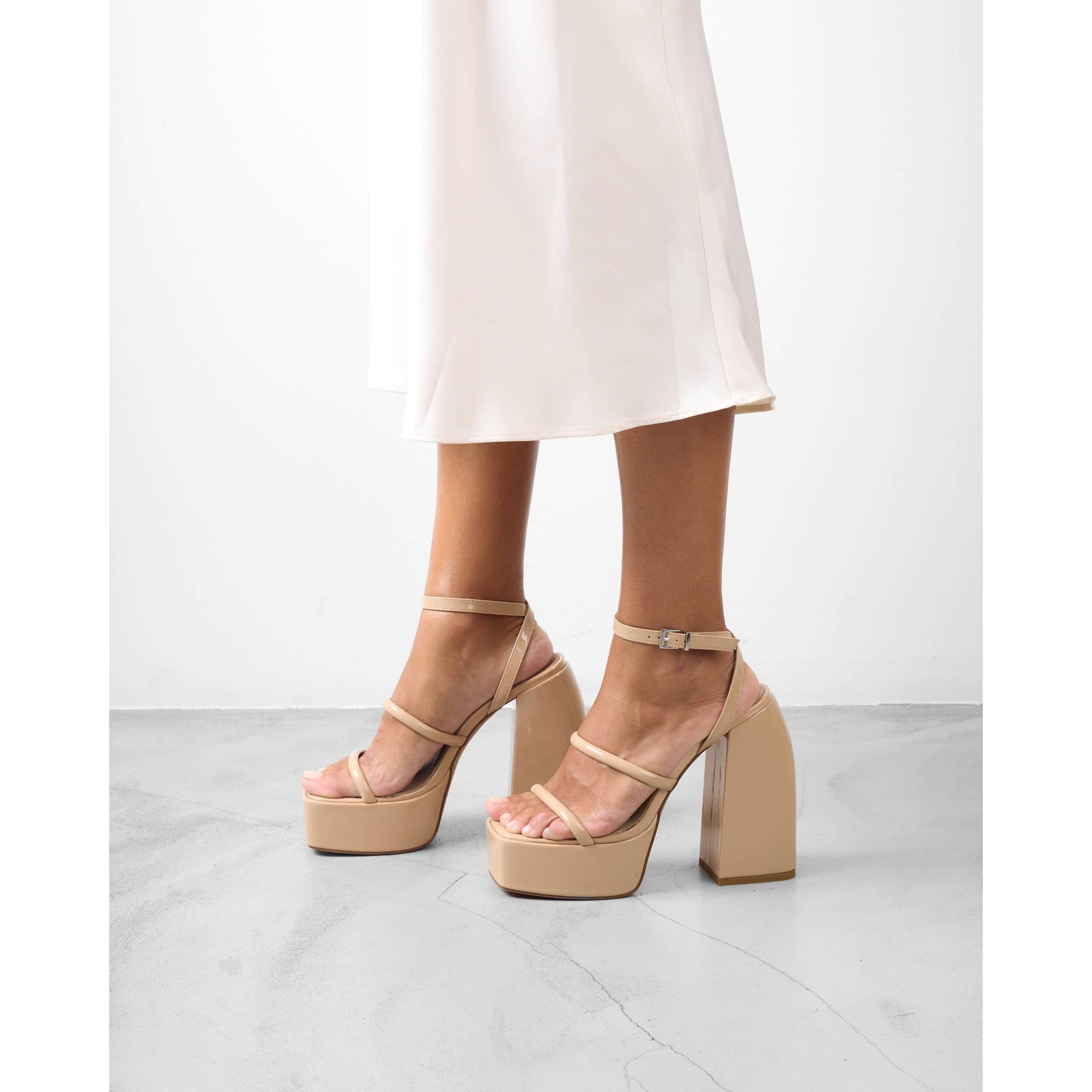 Sandalias  de tacón - Dara  - Beige - 15 cm