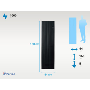 Emisor térmico diseño vertical 1000W con control Wifi CENIT B1000 PURLINE