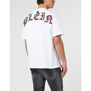 PHILIPP PLEIN Round Neck T-Shirt King Of Snakes Stones