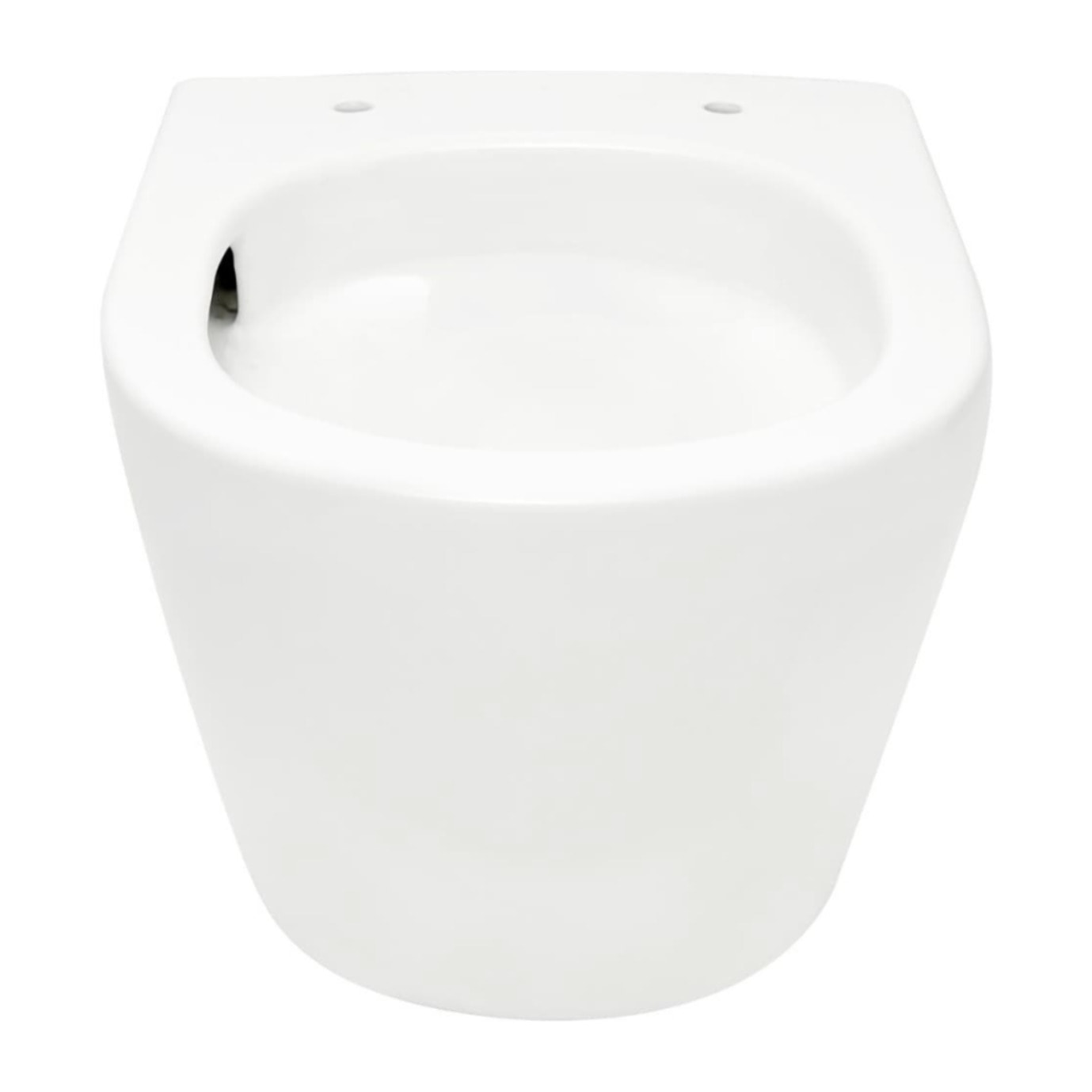 S-Line Pro WC suspendu sans bride Tornado Flush en céramique avec abattant SoftClose et fixations invisibles, blanc (WC01T)