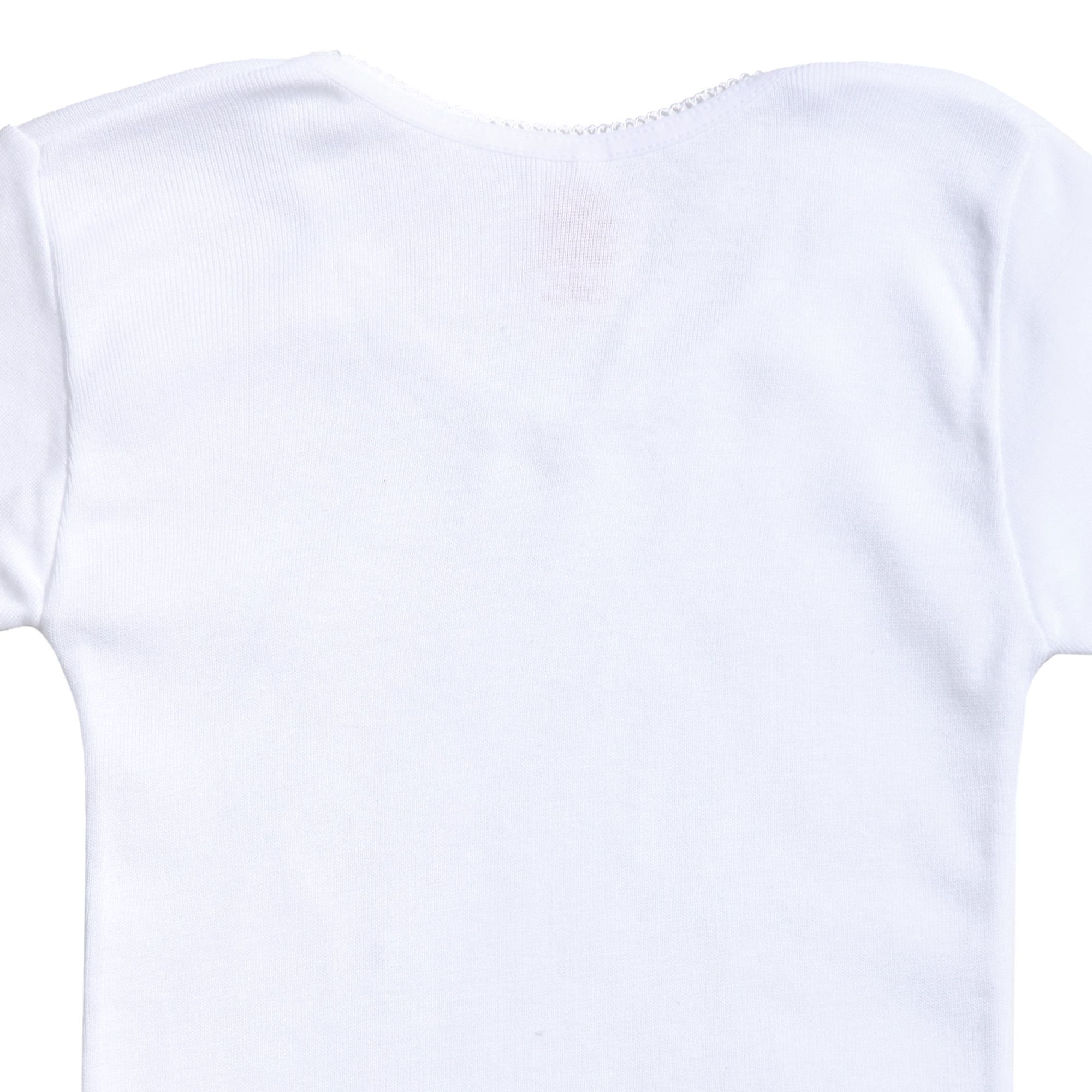 Cubre Niña Felpa M/C Blanco Talla 10